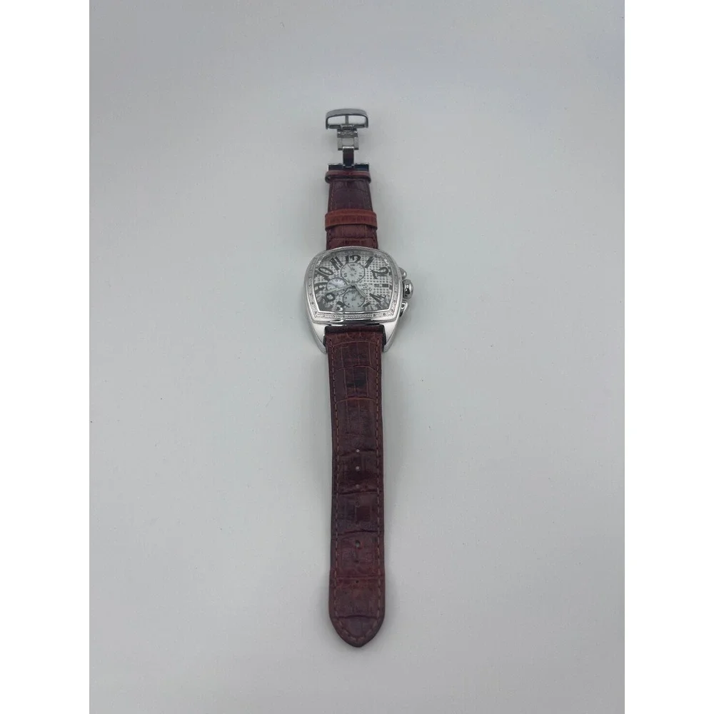 TECHNO COM by Kc Diamond Accent Silver Tone Men's Watch Chronograph‎